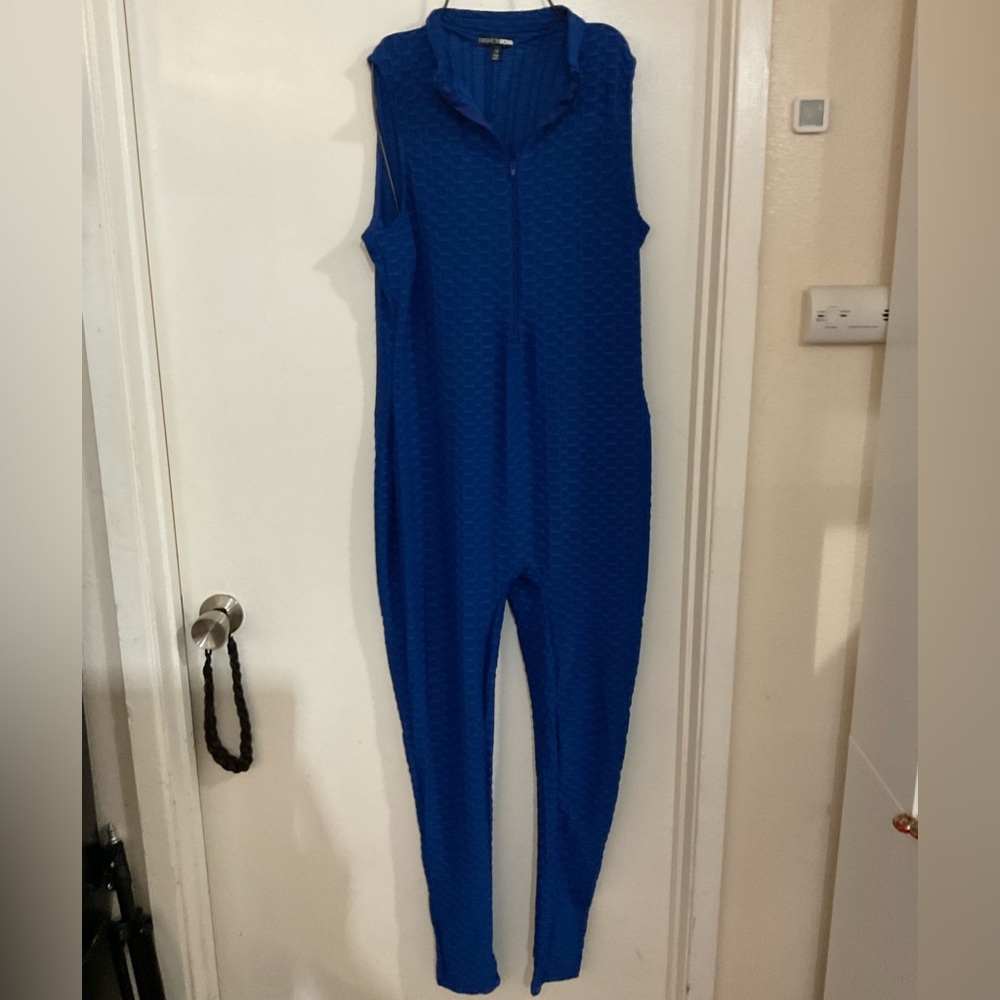 Fashion Nova Textured Blue Top